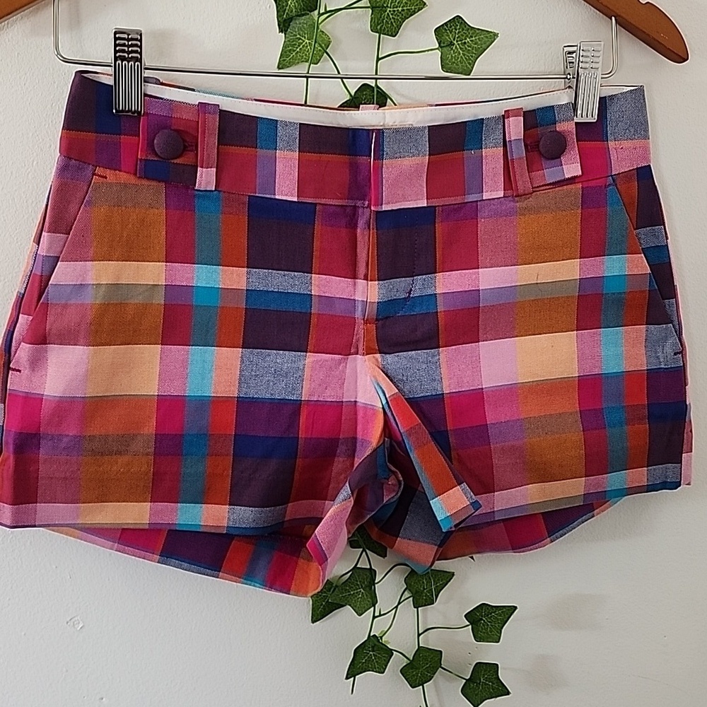 Banana Republic Ryan Fit Plaid Shorts